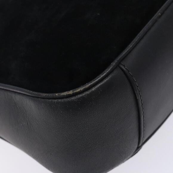 GUCCI Bamboo Hand Bag Suede Black Gold 001 001 - Picture 13 of 16